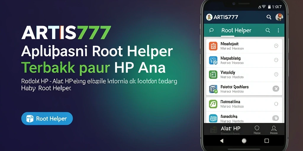 Tampilan antarmuka ARTIS777 yang sederhana dan fungsional.