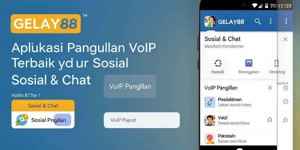 Antarmuka GELAY88 yang sederhana dan fungsional untuk VoIP Panggilan.
