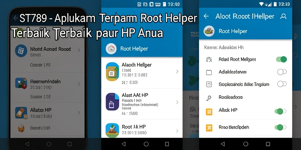 Antarmuka aplikasi ST789 yang user-friendly dan fungsional.