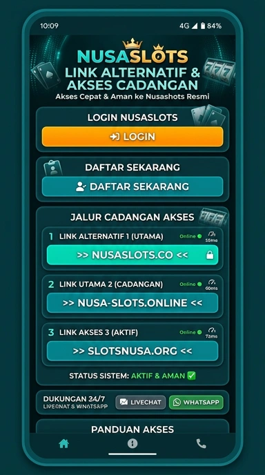 Tampilan link alternatif nusaslots